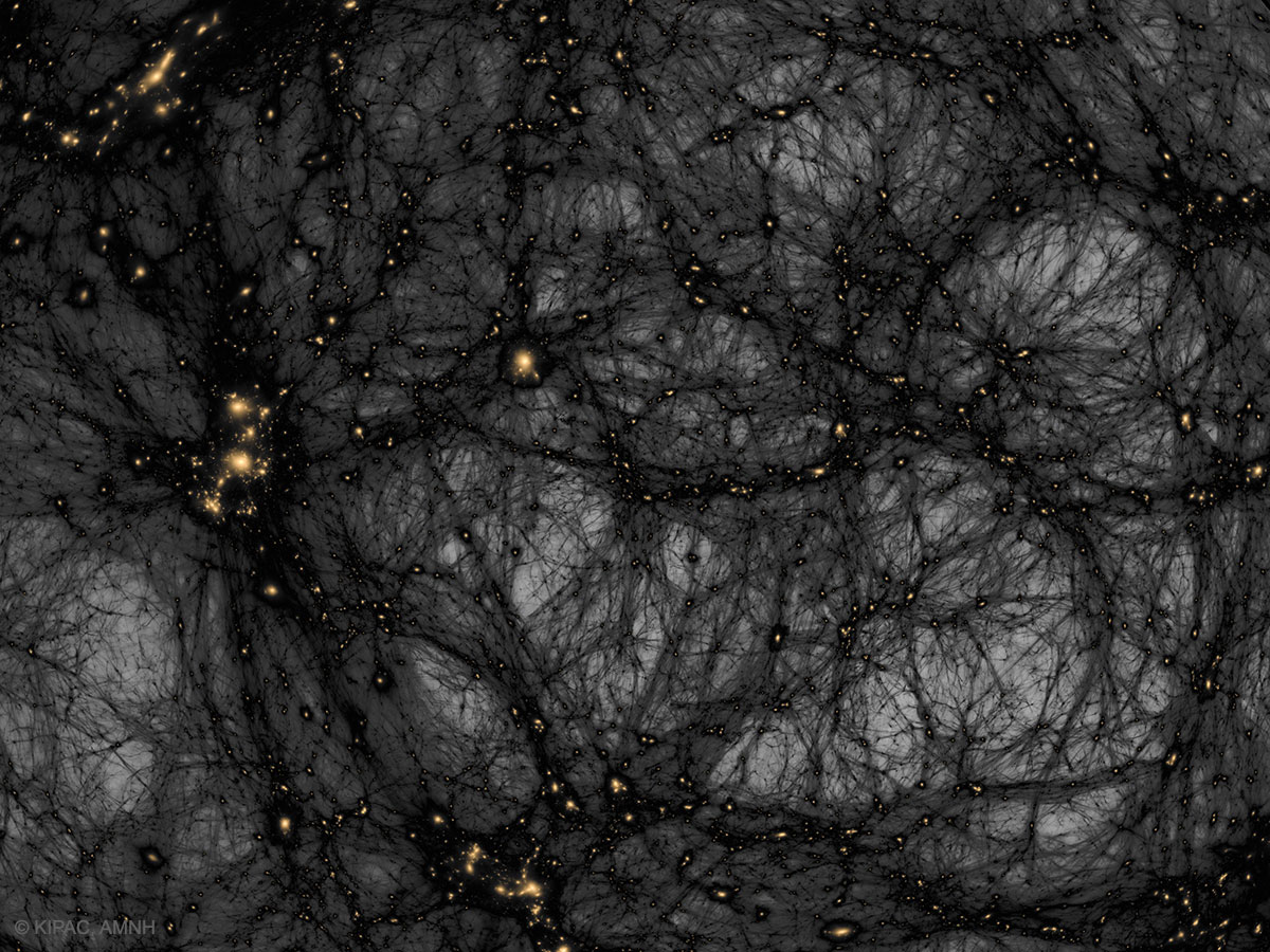 Dunkle Materie in einem simulierten Universum